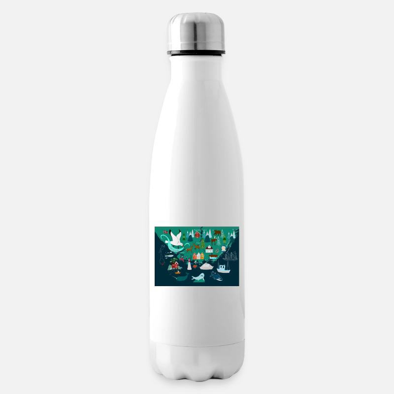Südnorwegen Souvenir  - Isolierflasche - Weiß