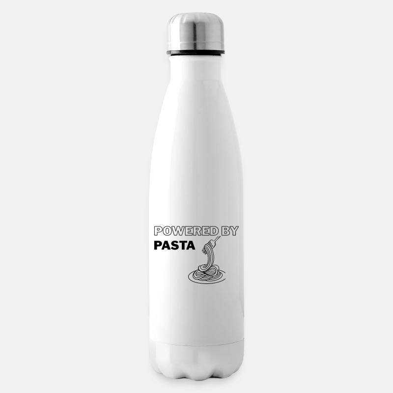 Propulsé par Pasta - Bouteille isotherme - blanc