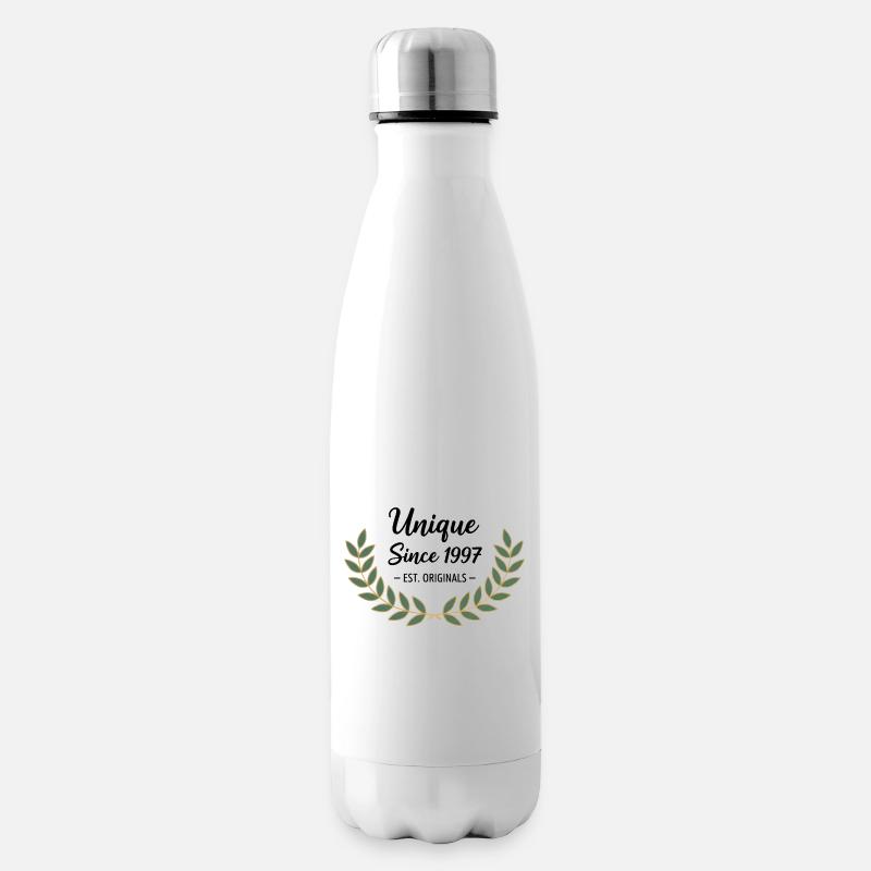 Unique Since 1997 – Klassisches Jahrgangsdesign - Isolierflasche - Weiß