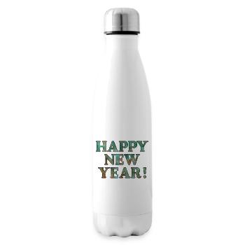 Happy New Year Wishes - Insulated Water Bottle - white - Right