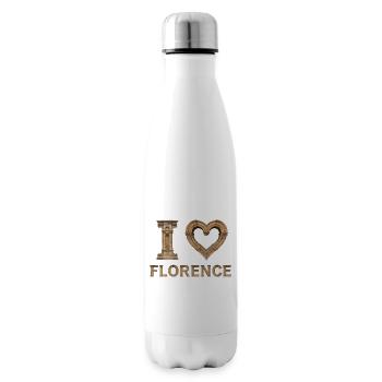 FLORENCE – Renaissance Stone Lettering - Isolierflasche - Weiß - Rechts