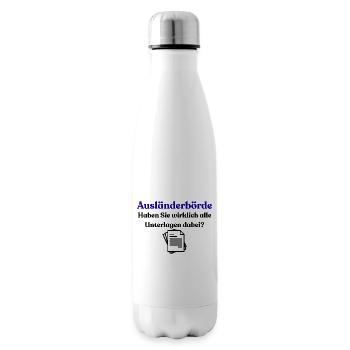 Bureau d’enregistrement des étrangers - Bouteille isotherme - blanc - Droite