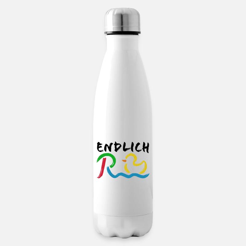 Endlich Rente - Ruhestand - Pension - Isolierflasche - Weiß