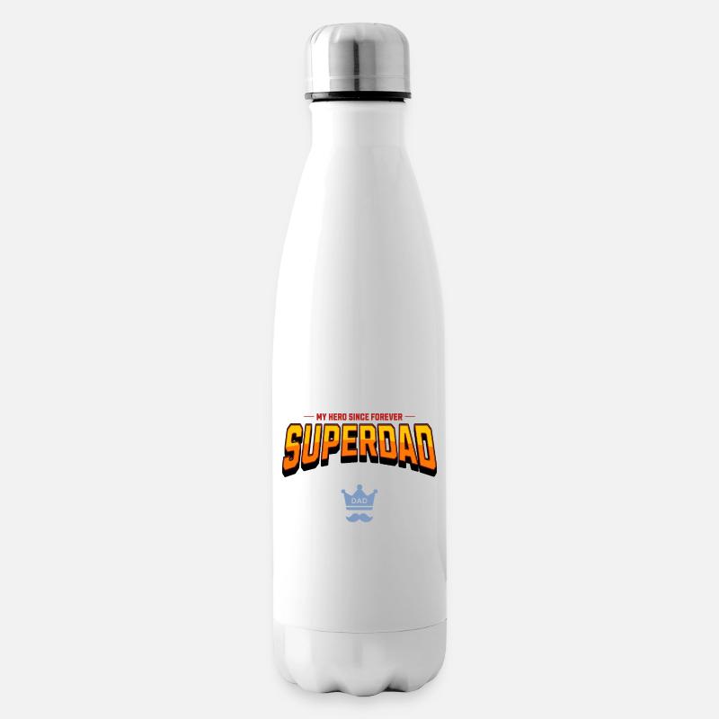 Superdad - Insulated Water Bottle - white