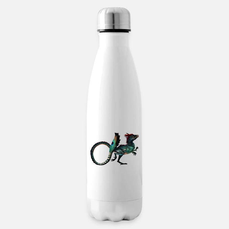 Dinosaurier - Isolierflasche - Weiß