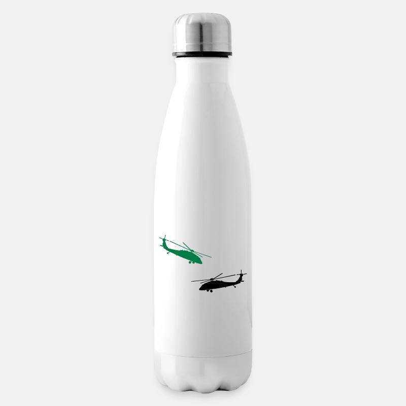hélicoptère - Bouteille isotherme - blanc