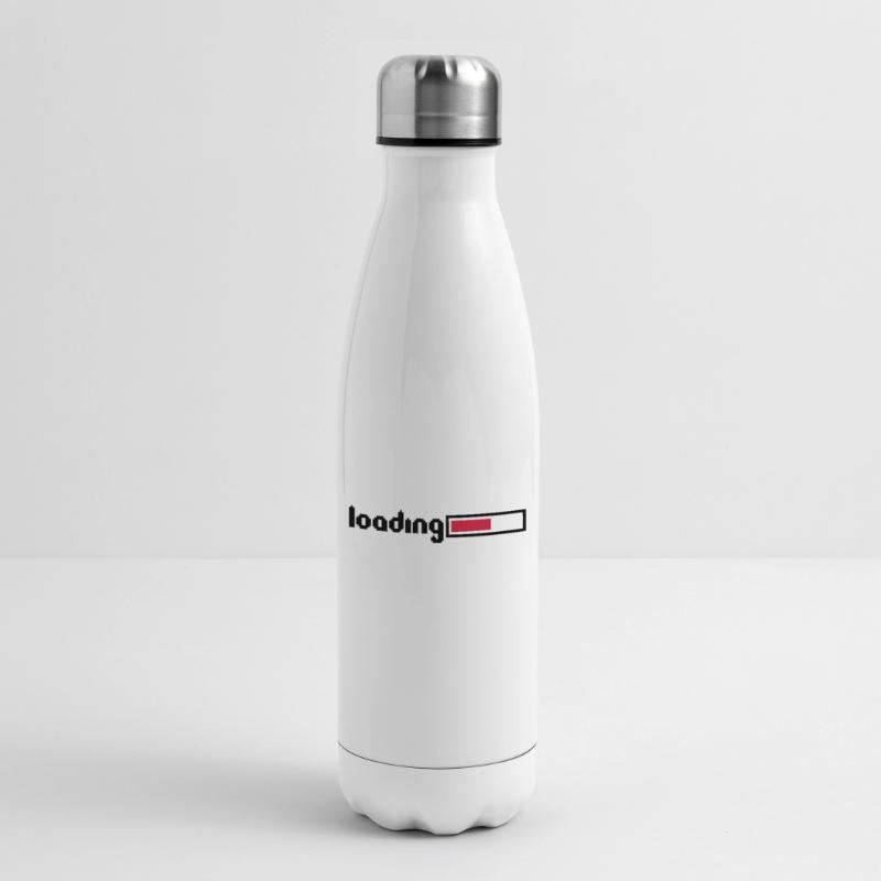 loading 8 bit pixel retro old games computer load Insulated Water Bottle