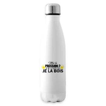 moi la pression - Bouteille isotherme - blanc - Droite
