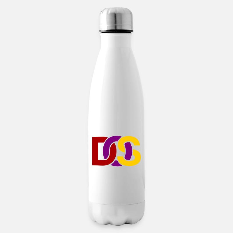 Retro MS DOS Logo - Isolierflasche - Weiß