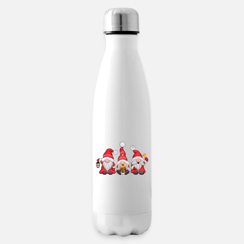 Festliche Zwerge - Isolierflasche - Weiß