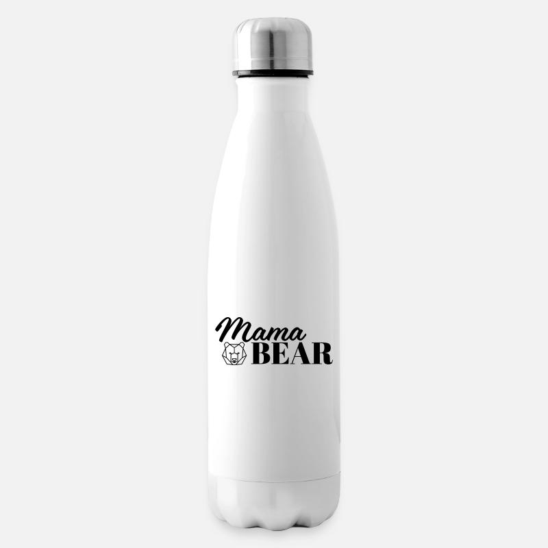 Mama Bear - Insulated Water Bottle - white