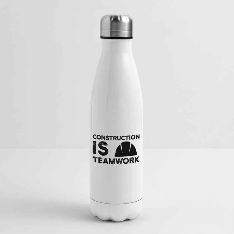 Construction site is teamwork construction worker construction manager construction Insulated Water Bottle
