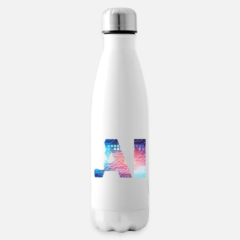 Künstliche Intelligenz - Isolierflasche - Weiß