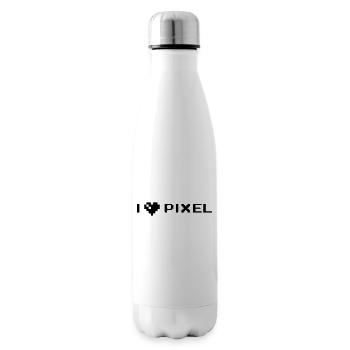 j’adore le pixel - Bouteille isotherme - blanc - Droite