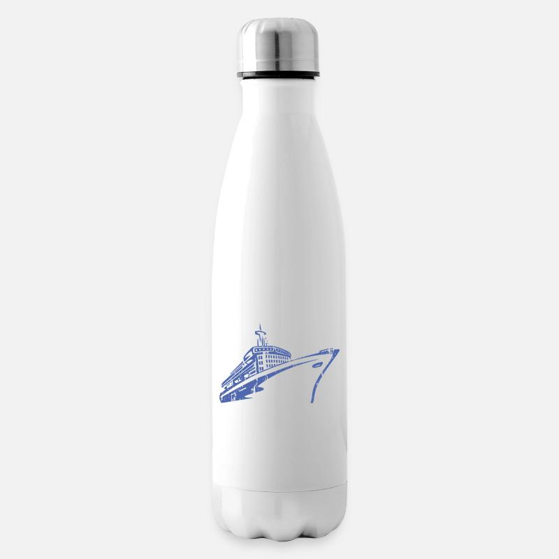 Kreuzfahrtschiff Kreuzfahrt Schiff Luxus - Isolierflasche - Weiß