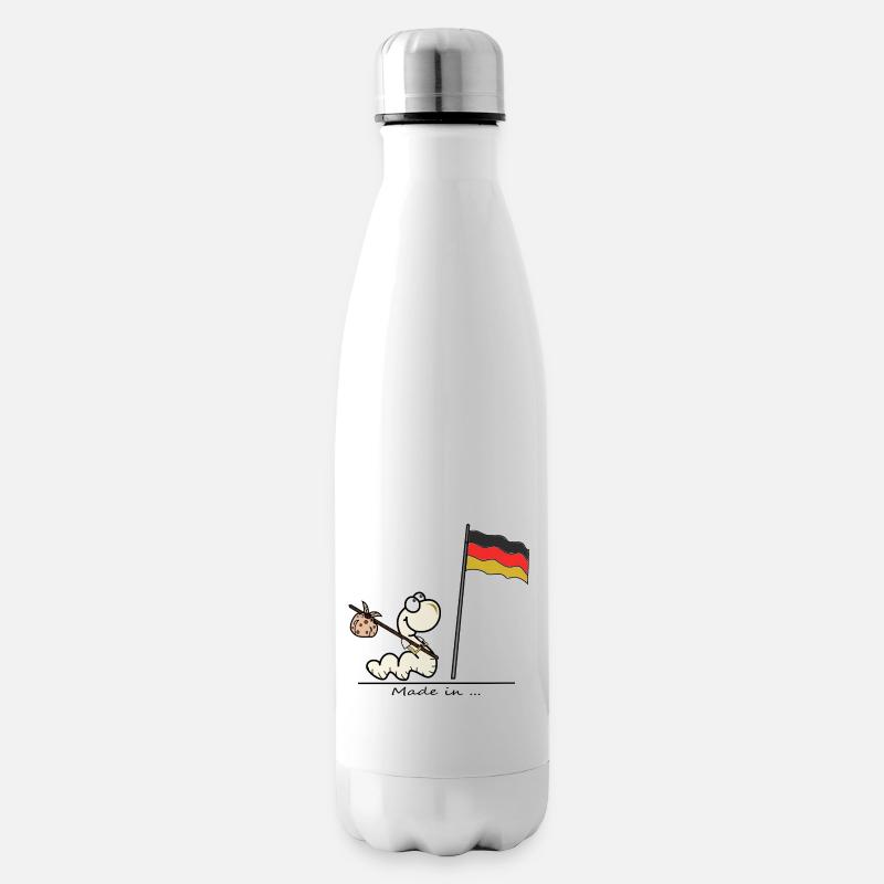 "Made in Germany" - Isolierflasche - Weiß