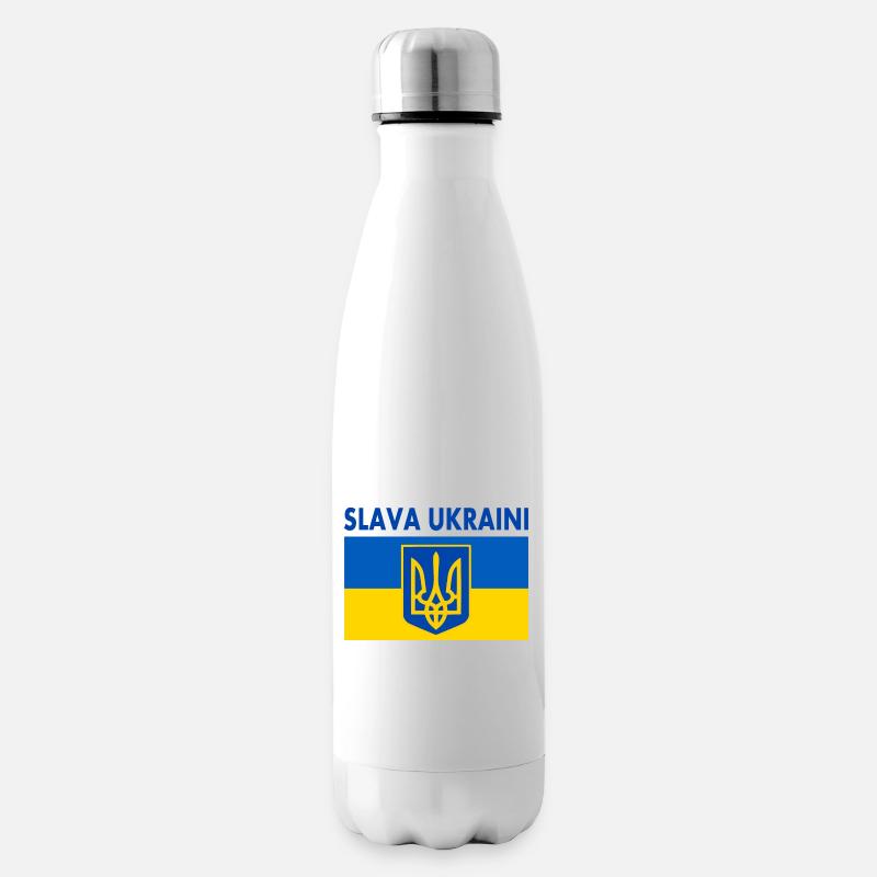 Slava ukraini - Isolierflasche - Weiß