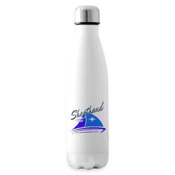 Sheethand Crew auf Segelboot Segler Boot Vorschote - Isolierflasche - Weiß - Rechts