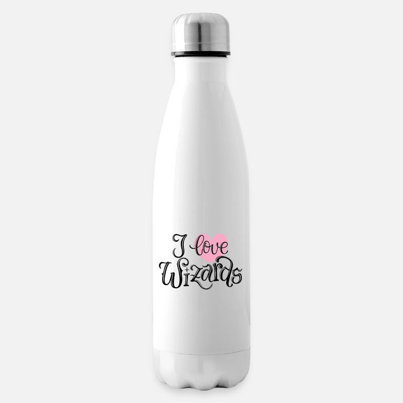 I Love Wizards - Isolierflasche - Weiß