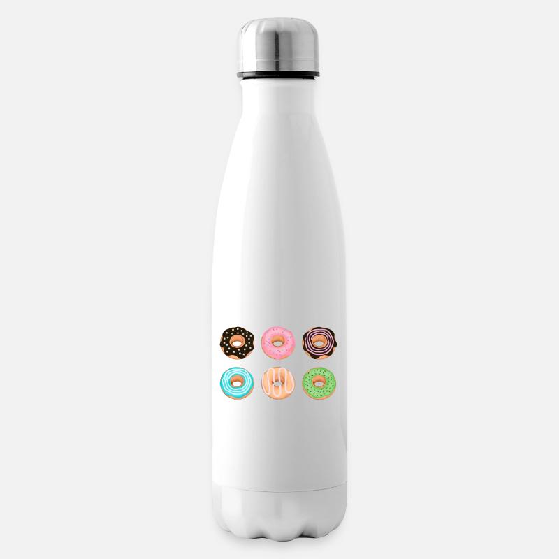 Donuts - Insulated Water Bottle - white