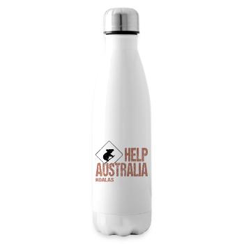 HELP AUSTRALIA KOALAS - Insulated Water Bottle - white - Right