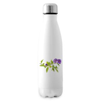 Enzian – alpine Eleganz - Isolierflasche - Weiß - Rechts