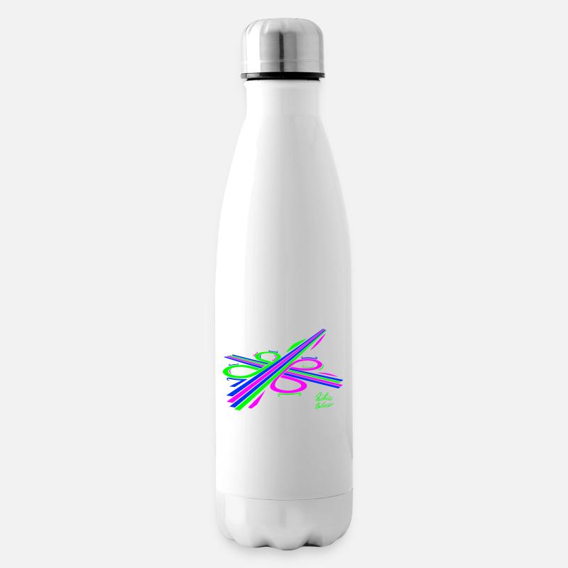 Aura-Stream 003 3-farbig - Isolierflasche - Weiß