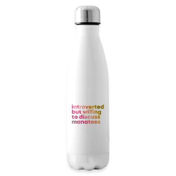 Manatee - Insulated Water Bottle - white - Right