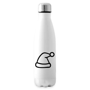 bonnet de noel - Bouteille isotherme - blanc - Droite