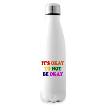 it's okay to not be okay - Bouteille isotherme - blanc - Droite