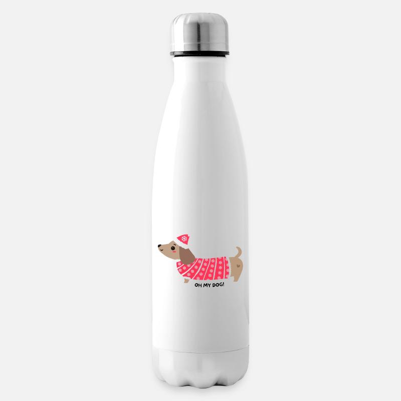 Oh mon chien ! - Bouteille isotherme - blanc