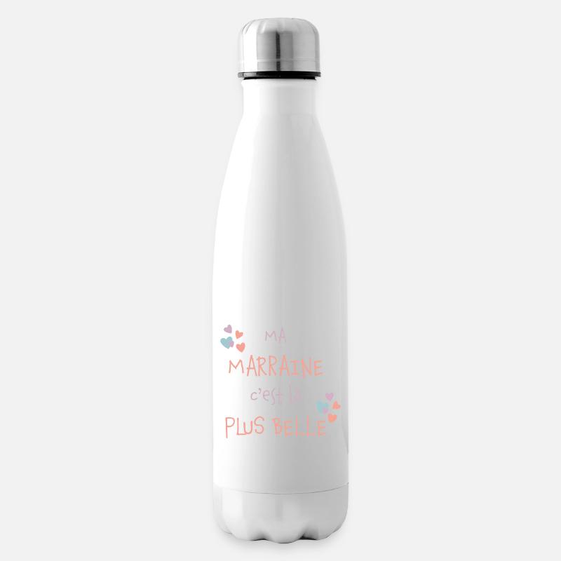 Ma marraine c'est la plus belle - Bouteille isotherme - blanc