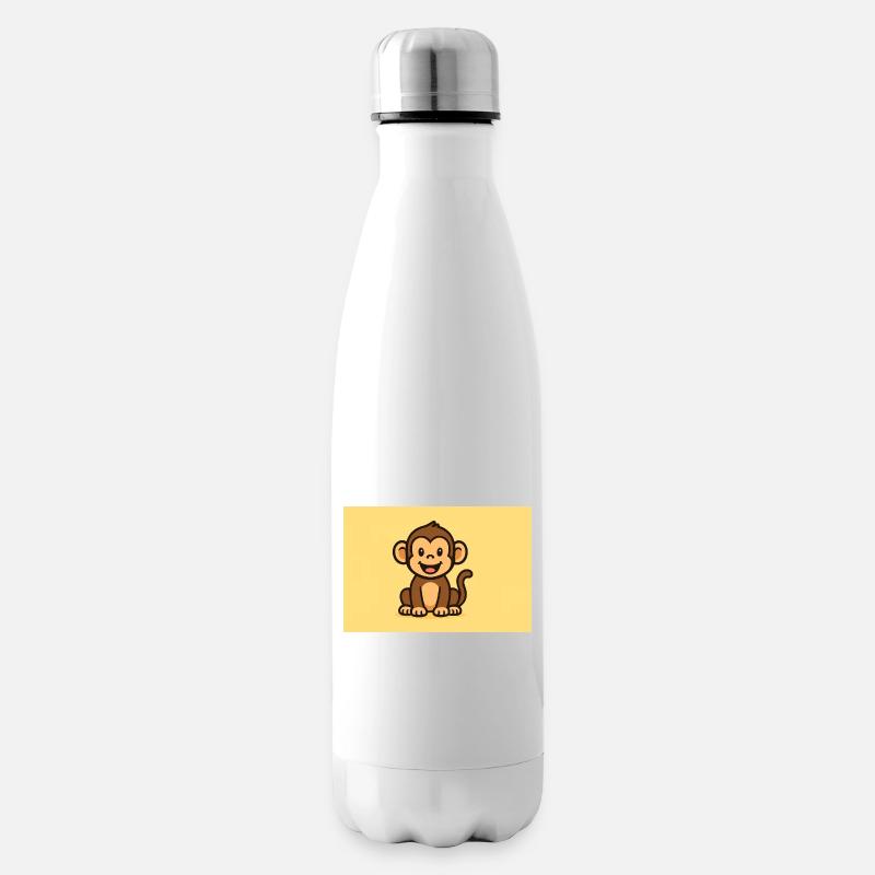 Singe - Bouteille isotherme - blanc