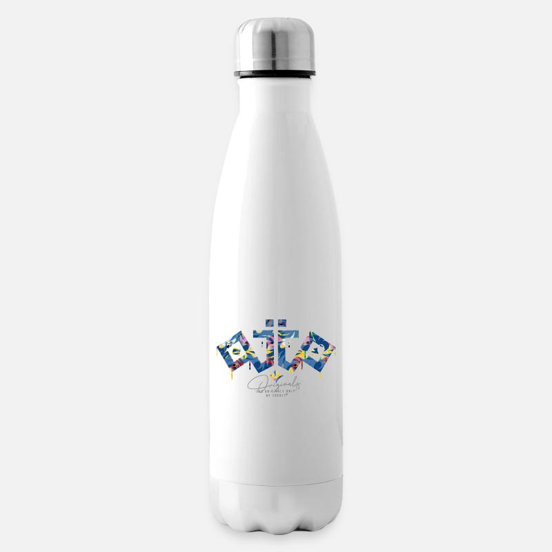 Ojio-Nur die OriginaleAbstrakte bunte Tropen - Isolierflasche - Weiß