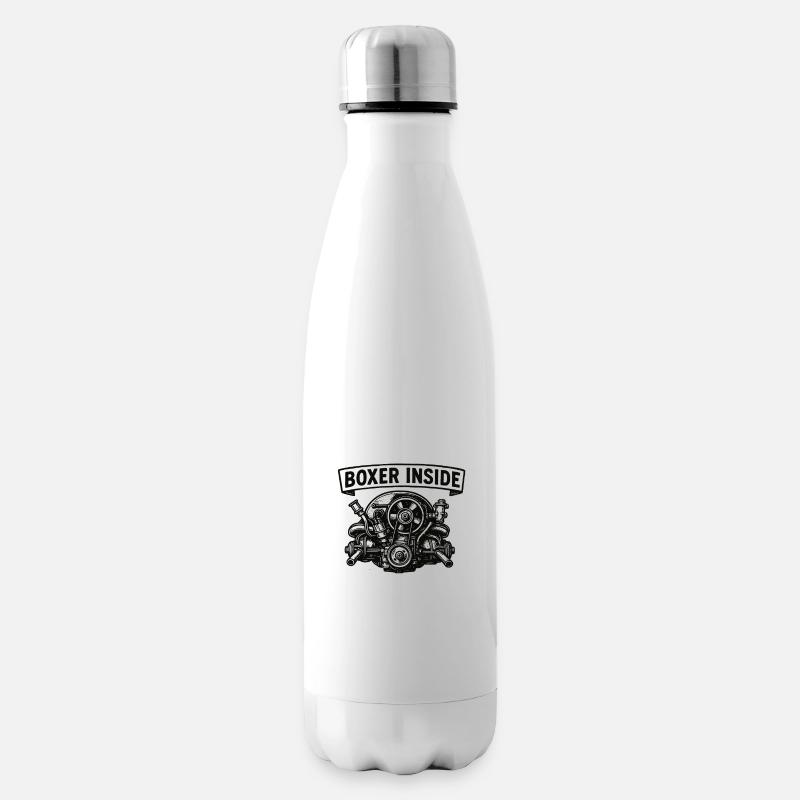 Boxer inside - Insulated Water Bottle - white