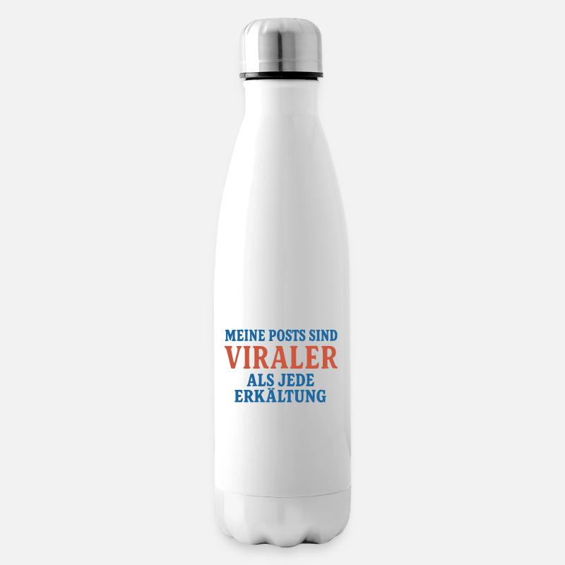 Virale Posts - Isolierflasche - Weiß