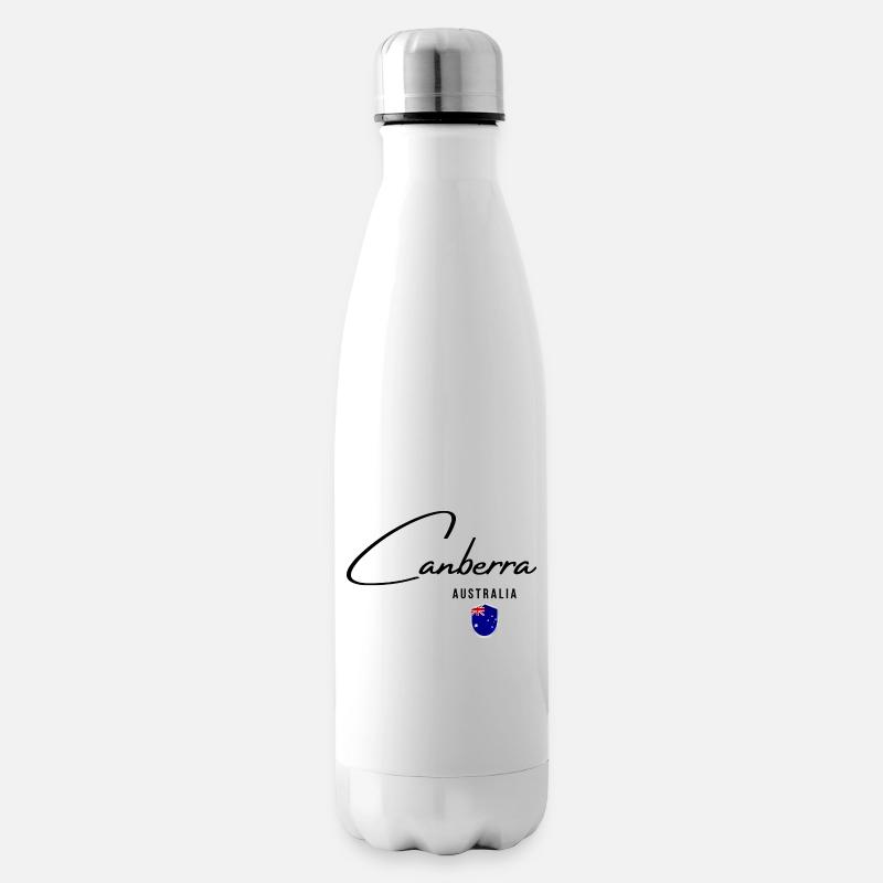 Elegantes Design Canberra, australischer Stolz - Isolierflasche - Weiß