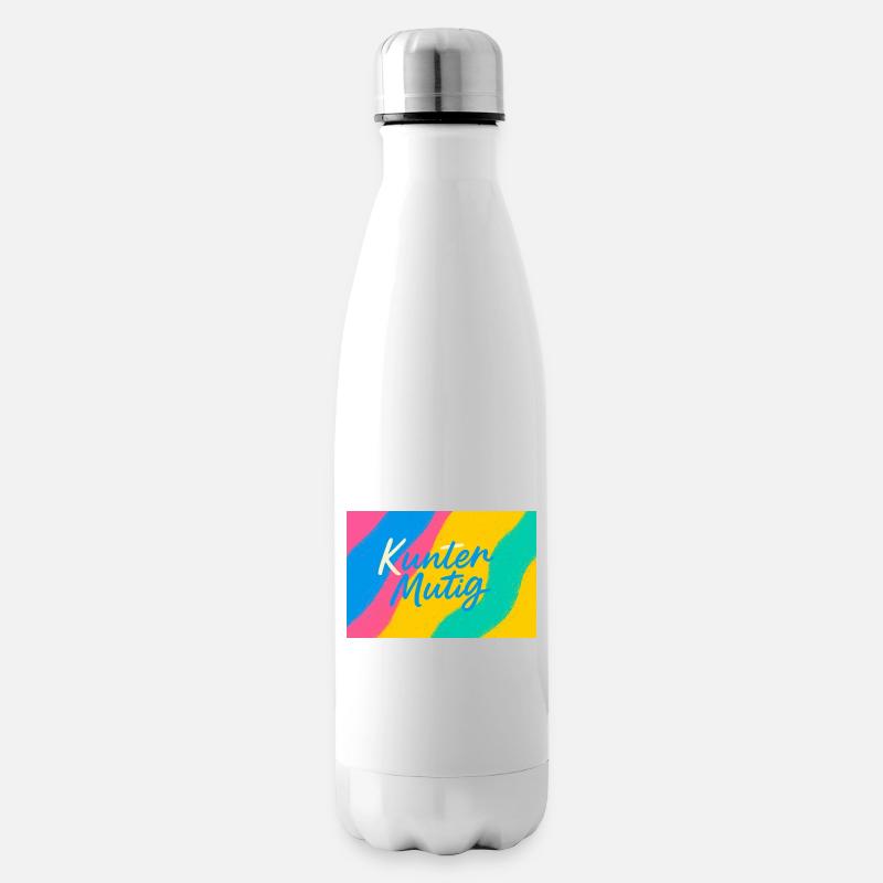 Kunter Mutig Farbexplosion - Isolierflasche - Weiß
