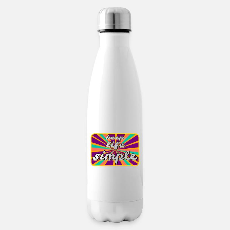 Vie simple - Bouteille isotherme - blanc