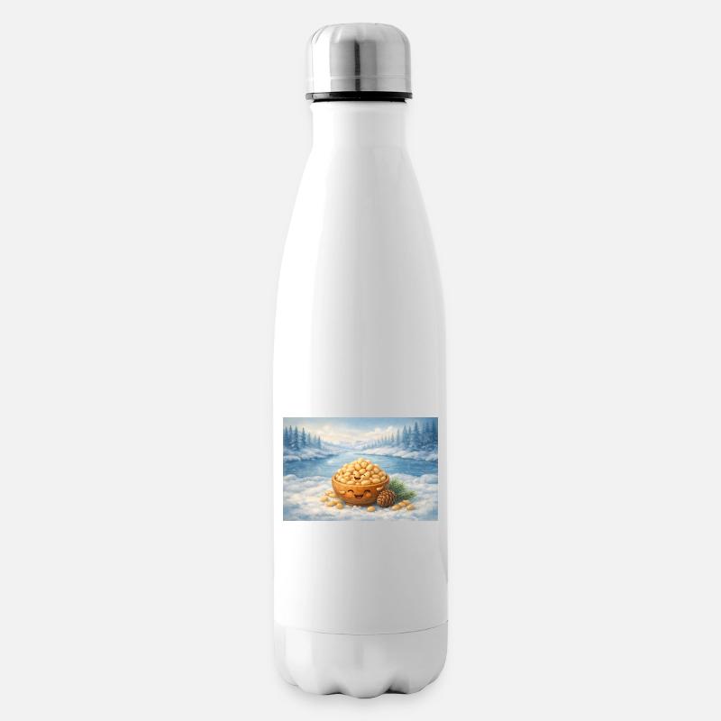 Pine nuts - Insulated Water Bottle - white