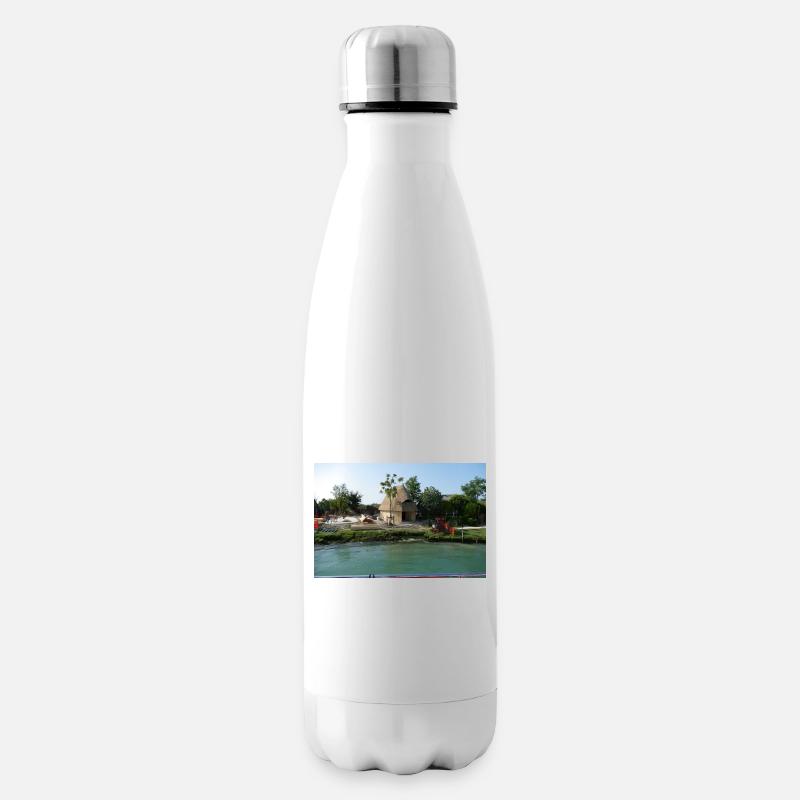 Die Fischerhäuschen von Caorle - Isolierflasche - Weiß