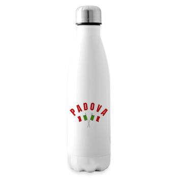 Padoue a franchi les drapeaux italiens - Bouteille isotherme - blanc - Droite