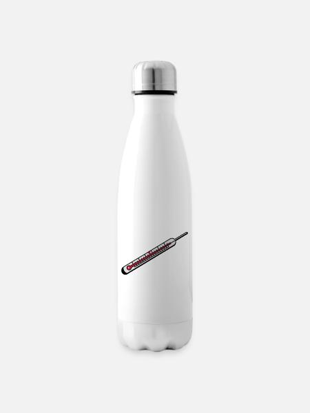 Ein Quecksilber Thermometer - Isolierflasche - Weiß