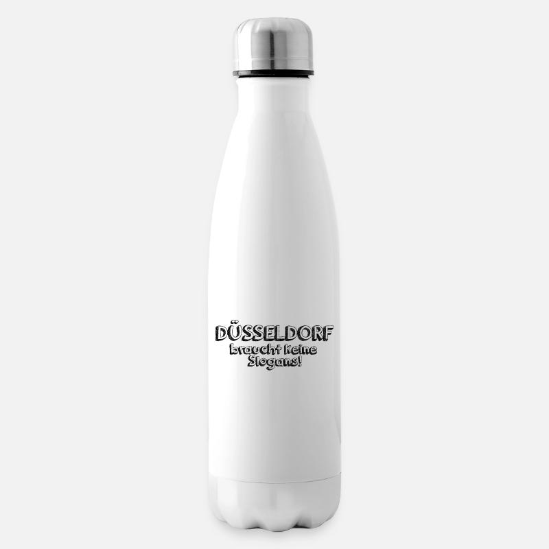 DÜSSELDORF braucht keine Slogans - Isolierflasche - Weiß