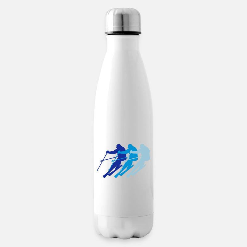ski - Insulated Water Bottle - white
