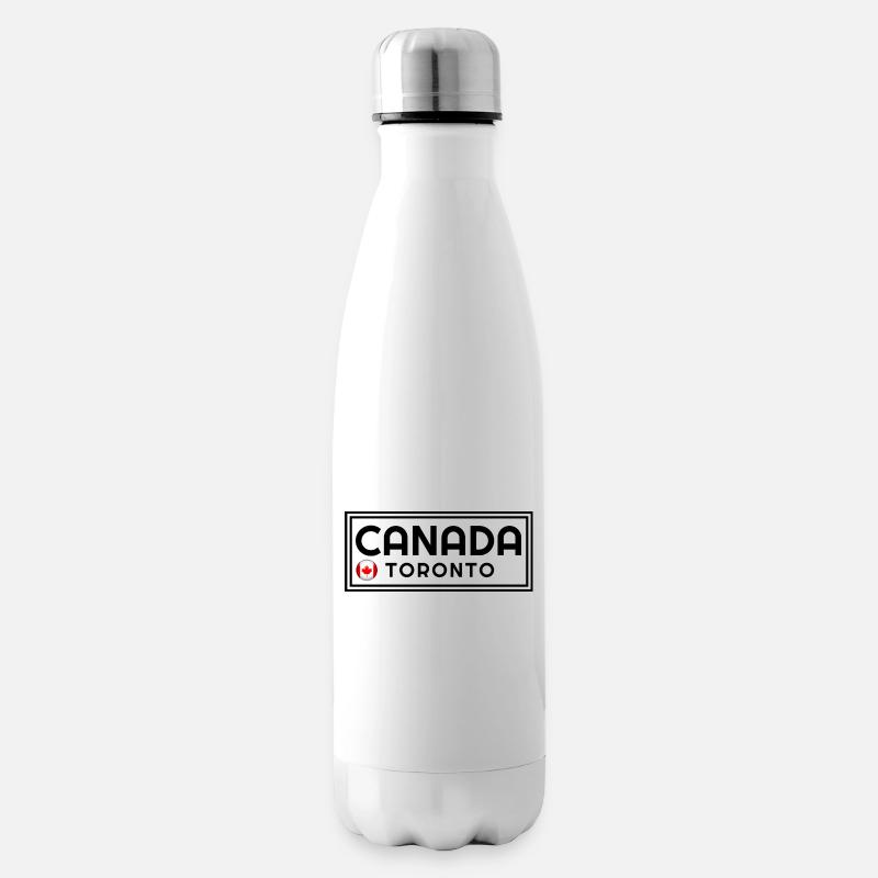 Canada, drapeau canadien, pays du Canada, Canada fla - Bouteille isotherme - blanc