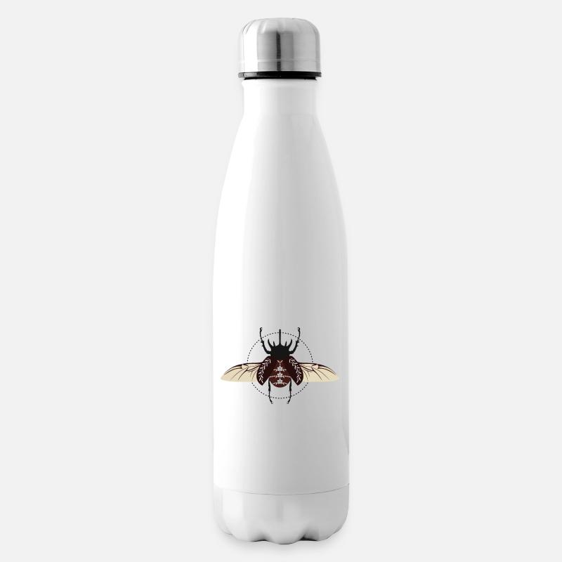 Atlaskäfer - Isolierflasche - Weiß