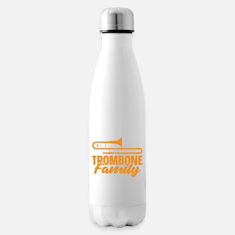 Posaune - Isolierflasche - Weiß