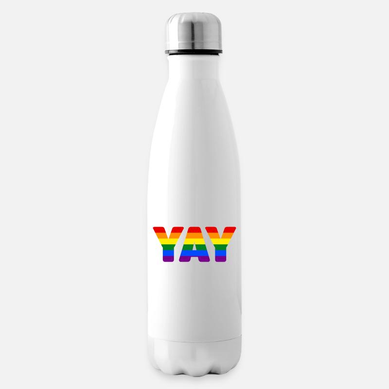 YAY LGBTQ - Bouteille isotherme - blanc
