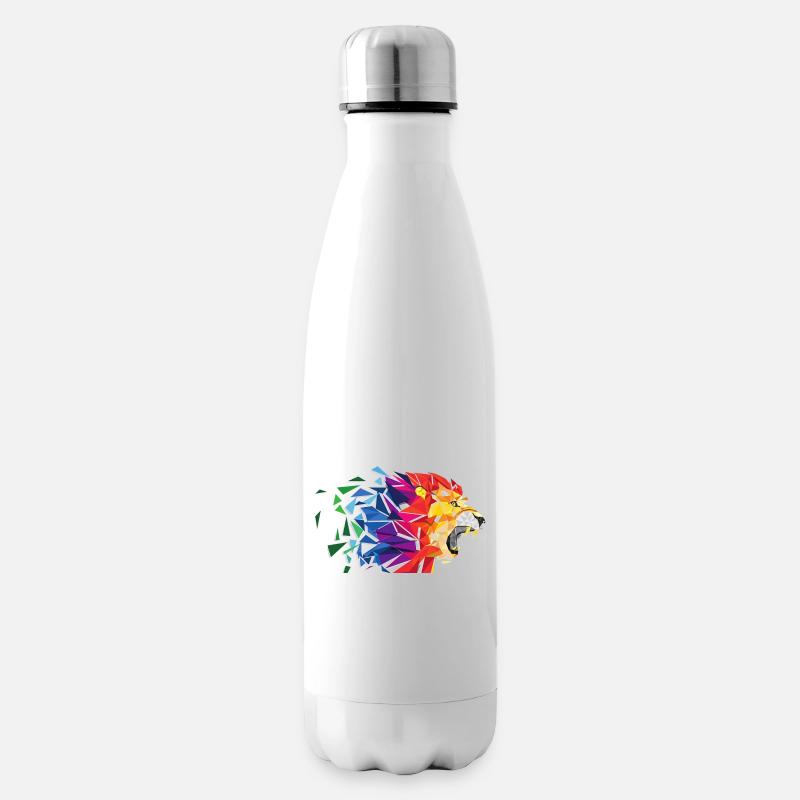 Löwe - Isolierflasche - Weiß